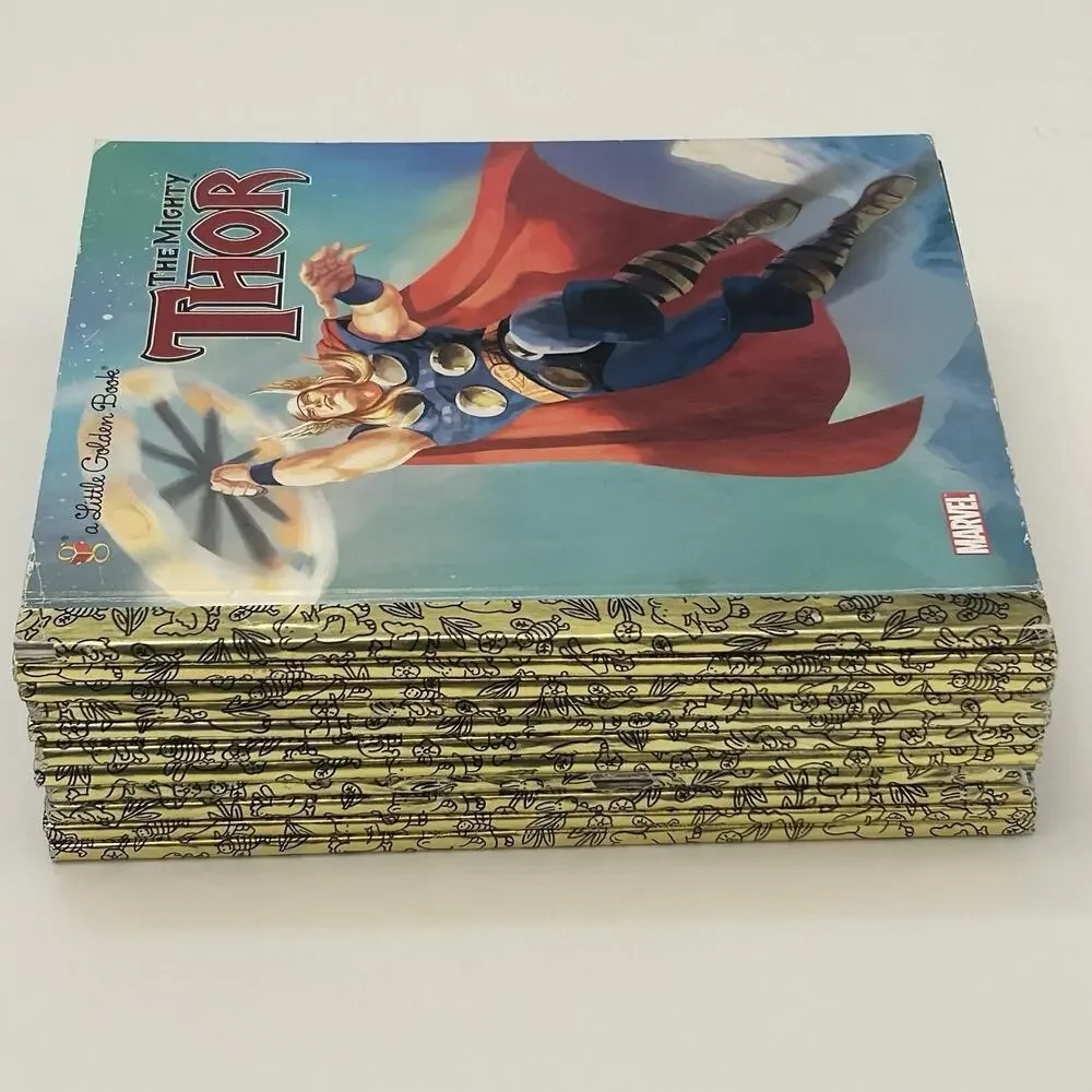 Marvel Avengers Little Golden Book Lot 11 Dr Strange Spider Man Cap America….